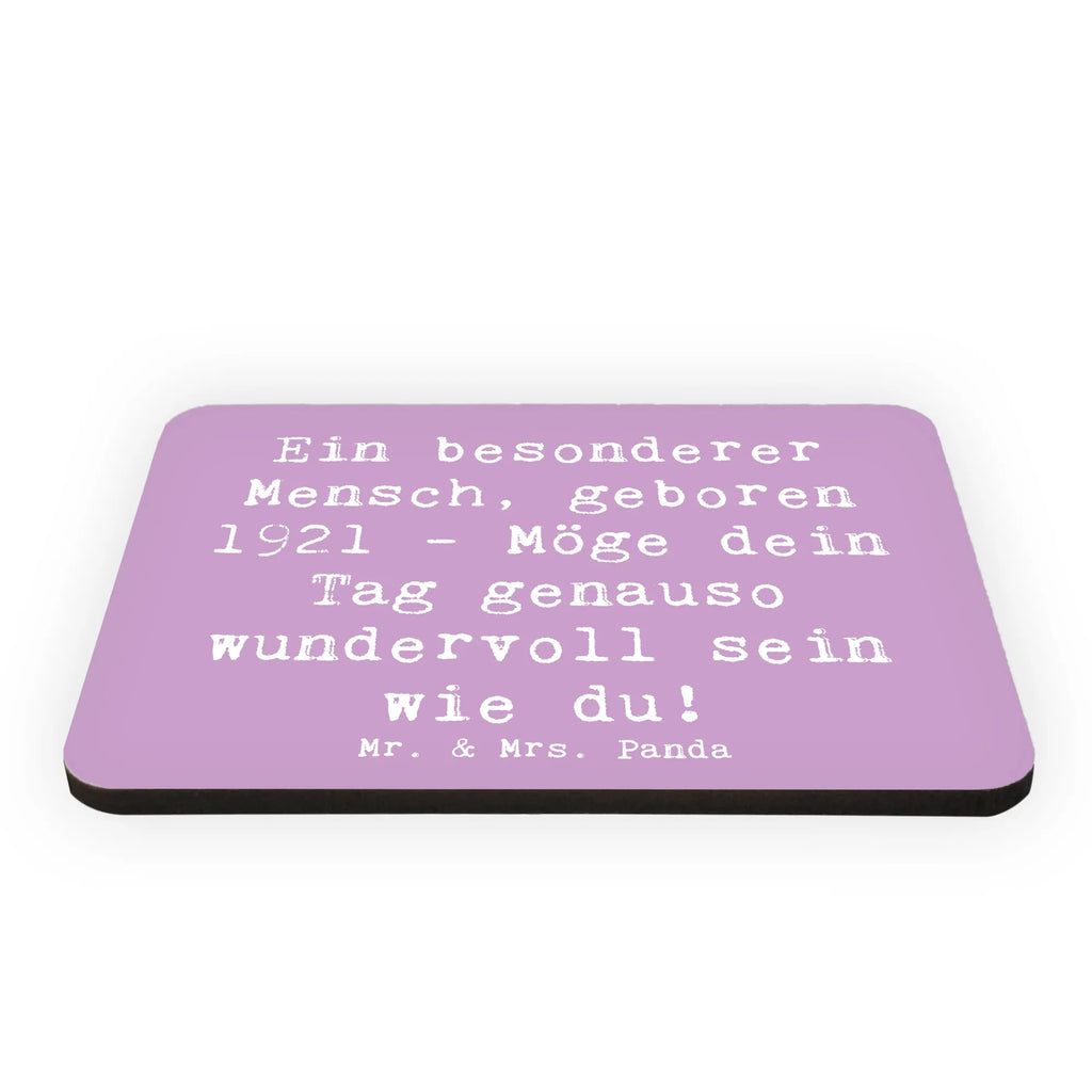 Magnet Spruch Ein besonderer Mensch, geboren 1921 - Möge dein Tag genauso wundervoll sein wie du! Kühlschrankmagnet, Pinnwandmagnet, Souvenir Magnet, Motivmagnete, Dekomagnet, Whiteboard Magnet, Notiz Magnet, Kühlschrank Dekoration, Geburtstag, Geburtstagsgeschenk, Geschenk