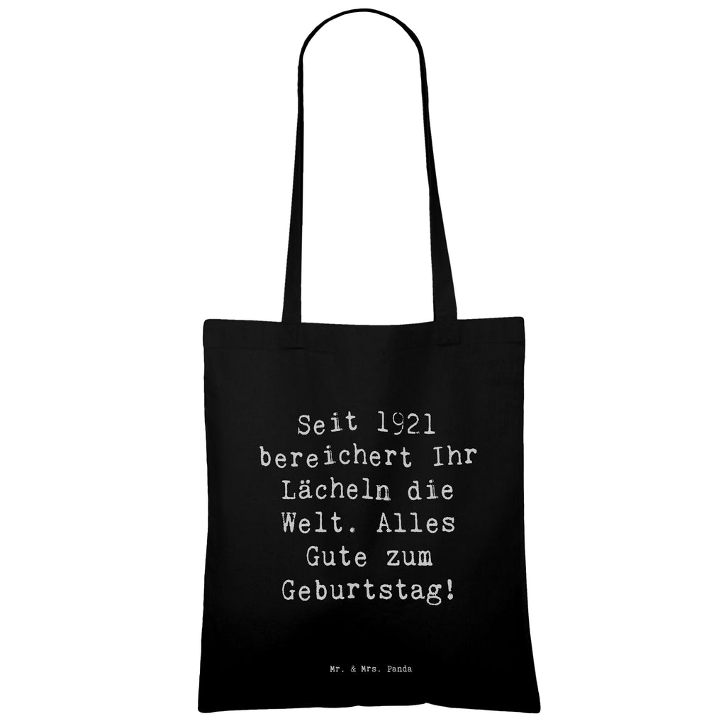 Tragetasche Spruch 1921 Geburtstag Beuteltasche, Beutel, Einkaufstasche, Jutebeutel, Stoffbeutel, Tasche, Shopper, Umhängetasche, Strandtasche, Schultertasche, Stofftasche, Tragetasche, Badetasche, Jutetasche, Einkaufstüte, Laptoptasche, Geburtstag, Geburtstagsgeschenk, Geschenk