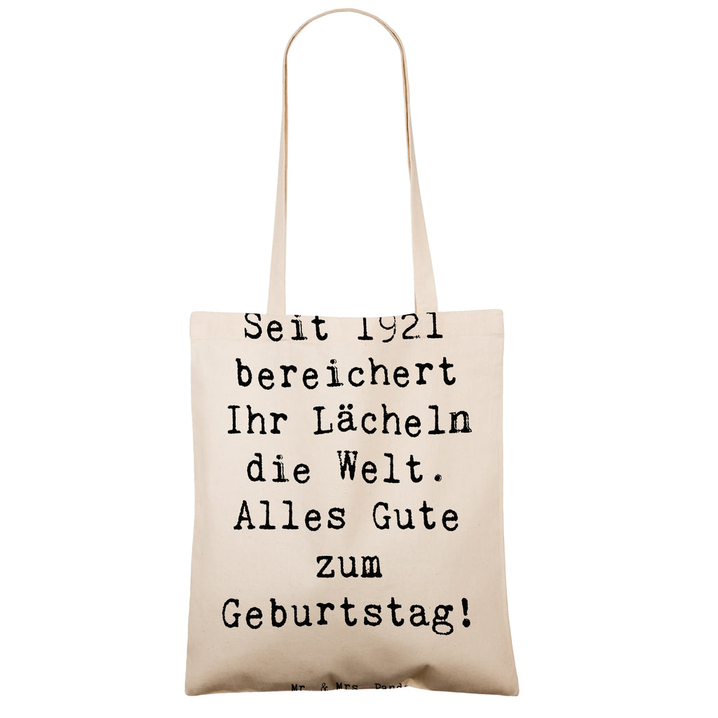 Tragetasche Spruch 1921 Geburtstag Beuteltasche, Beutel, Einkaufstasche, Jutebeutel, Stoffbeutel, Tasche, Shopper, Umhängetasche, Strandtasche, Schultertasche, Stofftasche, Tragetasche, Badetasche, Jutetasche, Einkaufstüte, Laptoptasche, Geburtstag, Geburtstagsgeschenk, Geschenk