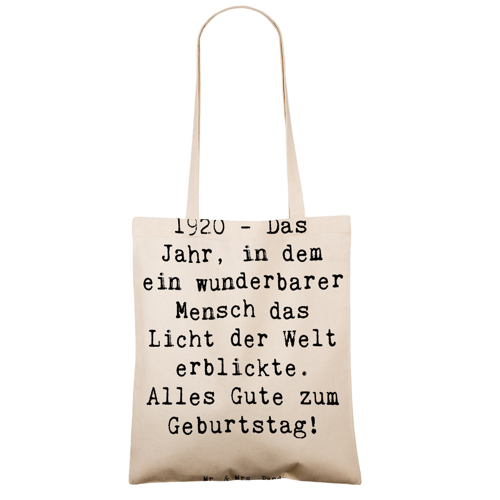 Tragetasche Spruch 1920 Geburtstag Beuteltasche, Beutel, Einkaufstasche, Jutebeutel, Stoffbeutel, Tasche, Shopper, Umhängetasche, Strandtasche, Schultertasche, Stofftasche, Tragetasche, Badetasche, Jutetasche, Einkaufstüte, Laptoptasche, Geburtstag, Geburtstagsgeschenk, Geschenk