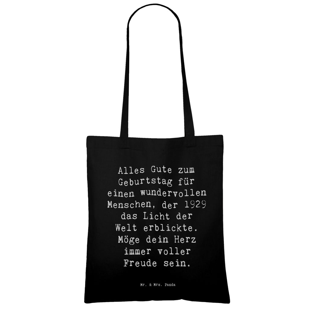 Tragetasche Spruch Alles Gute zum Geburtstag für einen wundervollen Menschen, der 1929 das Licht der Welt erblickte. Möge dein Herz immer voller Freude sein. Beuteltasche, Beutel, Einkaufstasche, Jutebeutel, Stoffbeutel, Tasche, Shopper, Umhängetasche, Strandtasche, Schultertasche, Stofftasche, Tragetasche, Badetasche, Jutetasche, Einkaufstüte, Laptoptasche, Geburtstag, Geburtstagsgeschenk, Geschenk