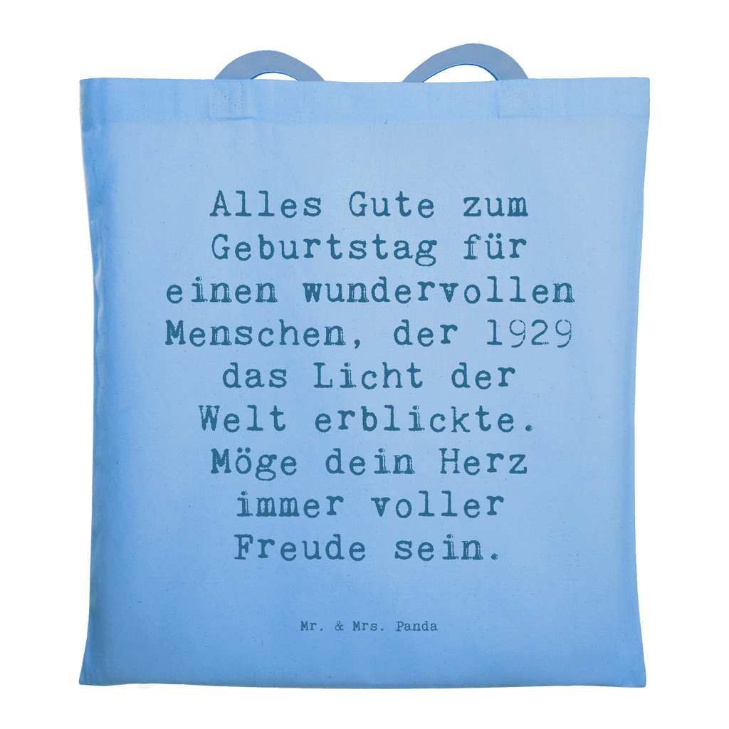 Tragetasche Spruch Alles Gute zum Geburtstag für einen wundervollen Menschen, der 1929 das Licht der Welt erblickte. Möge dein Herz immer voller Freude sein. Beuteltasche, Beutel, Einkaufstasche, Jutebeutel, Stoffbeutel, Tasche, Shopper, Umhängetasche, Strandtasche, Schultertasche, Stofftasche, Tragetasche, Badetasche, Jutetasche, Einkaufstüte, Laptoptasche, Geburtstag, Geburtstagsgeschenk, Geschenk