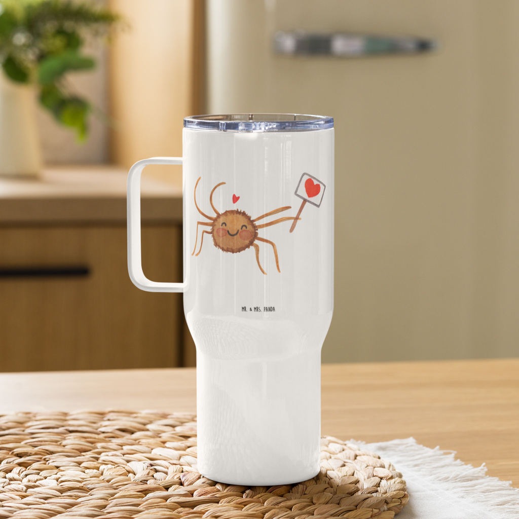 XXL Thermobecher Spinne Agathe Motivation Thermobecher, XL Thermobecher, Reisebecher, XL Reisetasse, Großer Thermobecher, Autobecher, Jumbo Becher, Spinne Agathe, Spinne, Agathe, Videos, Merchandise, Motivation, Glück, Liebe, Vertrauen, Dankeschön