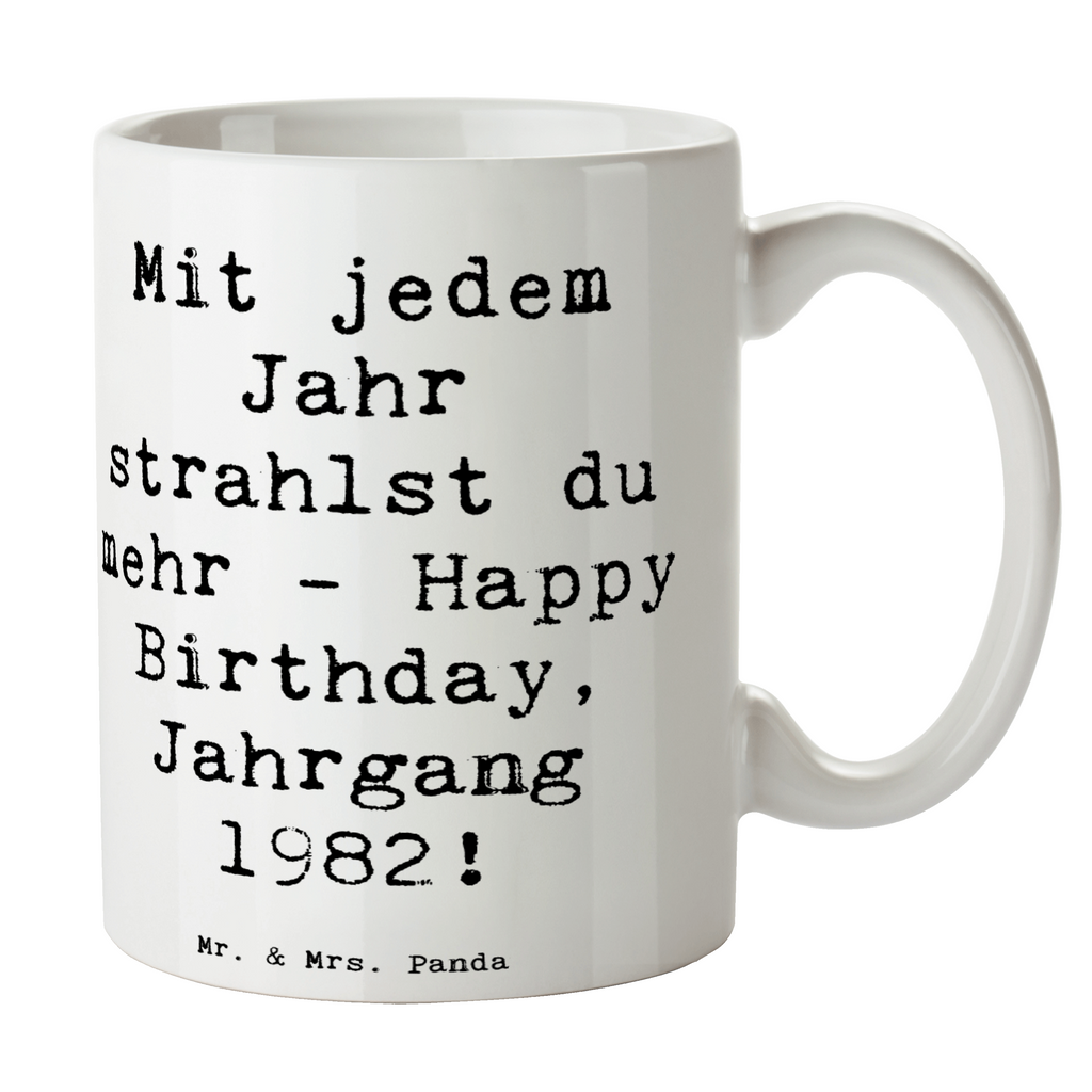 Tasse Spruch 1982 Geburtstag Glanz Tasse, Kaffeetasse, Teetasse, Becher, Kaffeebecher, Teebecher, Keramiktasse, Porzellantasse, Büro Tasse, Geschenk Tasse, Tasse Sprüche, Tasse Motive, Kaffeetassen, Tasse bedrucken, Designer Tasse, Cappuccino Tassen, Schöne Teetassen, Geburtstag, Geburtstagsgeschenk, Geschenk