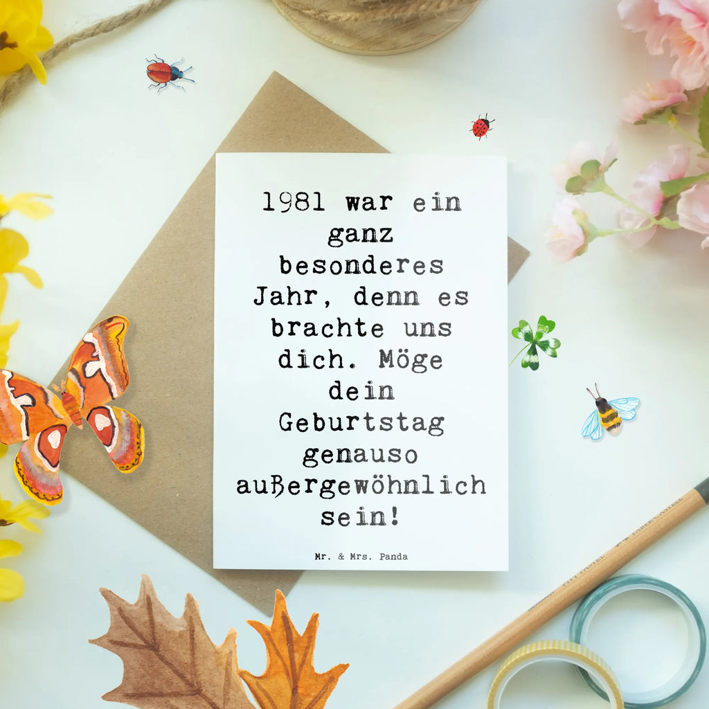 Grußkarte Spruch 1981 Geburtstag Wunder Grußkarte, Klappkarte, Einladungskarte, Glückwunschkarte, Hochzeitskarte, Geburtstagskarte, Karte, Ansichtskarten, Geburtstag, Geburtstagsgeschenk, Geschenk