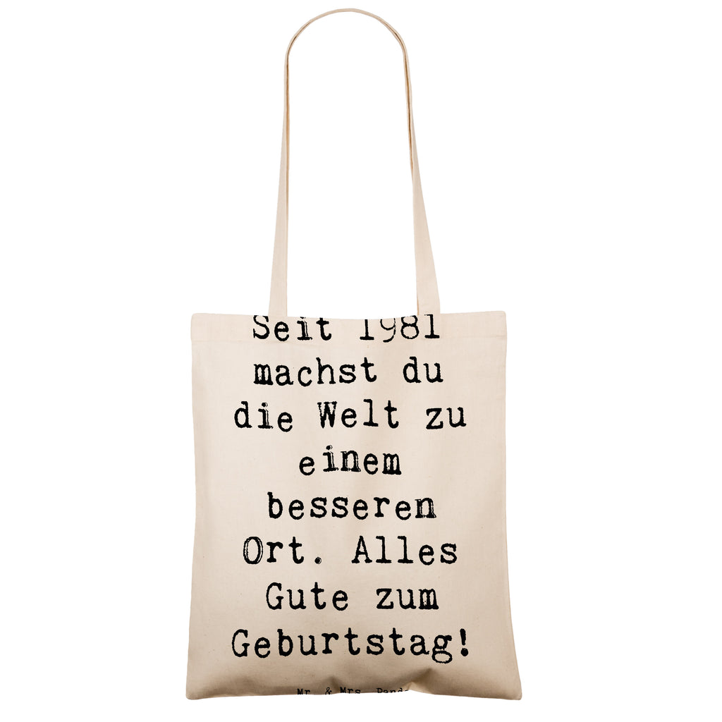 Tragetasche Spruch 1981 Geburtstag Beuteltasche, Beutel, Einkaufstasche, Jutebeutel, Stoffbeutel, Tasche, Shopper, Umhängetasche, Strandtasche, Schultertasche, Stofftasche, Tragetasche, Badetasche, Jutetasche, Einkaufstüte, Laptoptasche, Geburtstag, Geburtstagsgeschenk, Geschenk