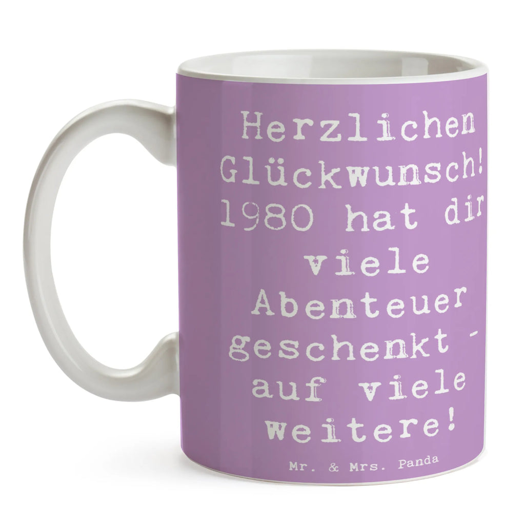 Tasse Spruch 1980 Geburtstag Abenteuer Tasse, Kaffeetasse, Teetasse, Becher, Kaffeebecher, Teebecher, Keramiktasse, Porzellantasse, Büro Tasse, Geschenk Tasse, Tasse Sprüche, Tasse Motive, Kaffeetassen, Tasse bedrucken, Designer Tasse, Cappuccino Tassen, Schöne Teetassen, Geburtstag, Geburtstagsgeschenk, Geschenk