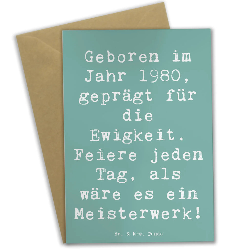 Grußkarte Spruch 1980 Geburtstag Feier Grußkarte, Klappkarte, Einladungskarte, Glückwunschkarte, Hochzeitskarte, Geburtstagskarte, Karte, Ansichtskarten, Geburtstag, Geburtstagsgeschenk, Geschenk