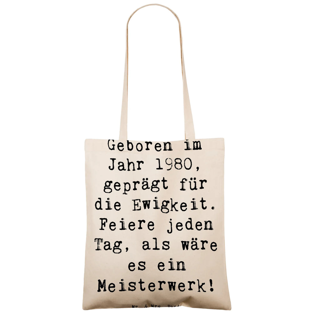 Tragetasche Spruch 1980 Geburtstag Feier Beuteltasche, Beutel, Einkaufstasche, Jutebeutel, Stoffbeutel, Tasche, Shopper, Umhängetasche, Strandtasche, Schultertasche, Stofftasche, Tragetasche, Badetasche, Jutetasche, Einkaufstüte, Laptoptasche, Geburtstag, Geburtstagsgeschenk, Geschenk