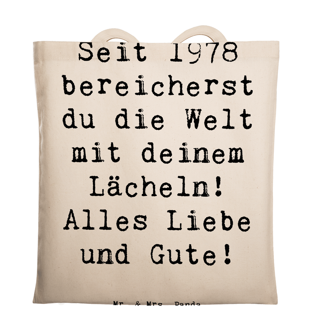 Tragetasche Spruch 1978 Geburtstag Beuteltasche, Beutel, Einkaufstasche, Jutebeutel, Stoffbeutel, Tasche, Shopper, Umhängetasche, Strandtasche, Schultertasche, Stofftasche, Tragetasche, Badetasche, Jutetasche, Einkaufstüte, Laptoptasche, Geburtstag, Geburtstagsgeschenk, Geschenk