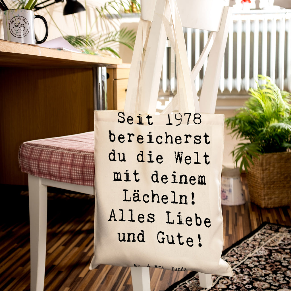 Tragetasche Spruch 1978 Geburtstag Beuteltasche, Beutel, Einkaufstasche, Jutebeutel, Stoffbeutel, Tasche, Shopper, Umhängetasche, Strandtasche, Schultertasche, Stofftasche, Tragetasche, Badetasche, Jutetasche, Einkaufstüte, Laptoptasche, Geburtstag, Geburtstagsgeschenk, Geschenk