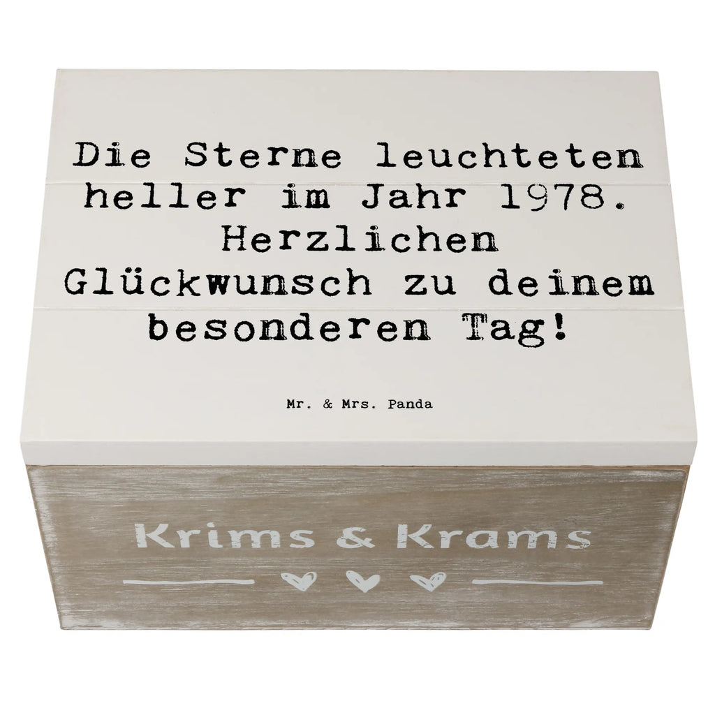 Holzkiste Spruch 1978 Geburtstag Holzkiste, Kiste, Schatzkiste, Truhe, Schatulle, XXL, Erinnerungsbox, Erinnerungskiste, Dekokiste, Aufbewahrungsbox, Geschenkbox, Geschenkdose, Geburtstag, Geburtstagsgeschenk, Geschenk