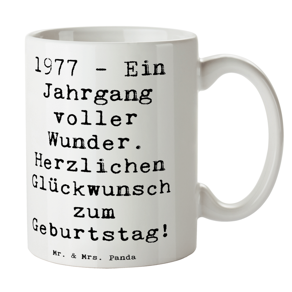 Tasse Spruch 1977 Geburtstag Wunder Tasse, Kaffeetasse, Teetasse, Becher, Kaffeebecher, Teebecher, Keramiktasse, Porzellantasse, Büro Tasse, Geschenk Tasse, Tasse Sprüche, Tasse Motive, Kaffeetassen, Tasse bedrucken, Designer Tasse, Cappuccino Tassen, Schöne Teetassen, Geburtstag, Geburtstagsgeschenk, Geschenk