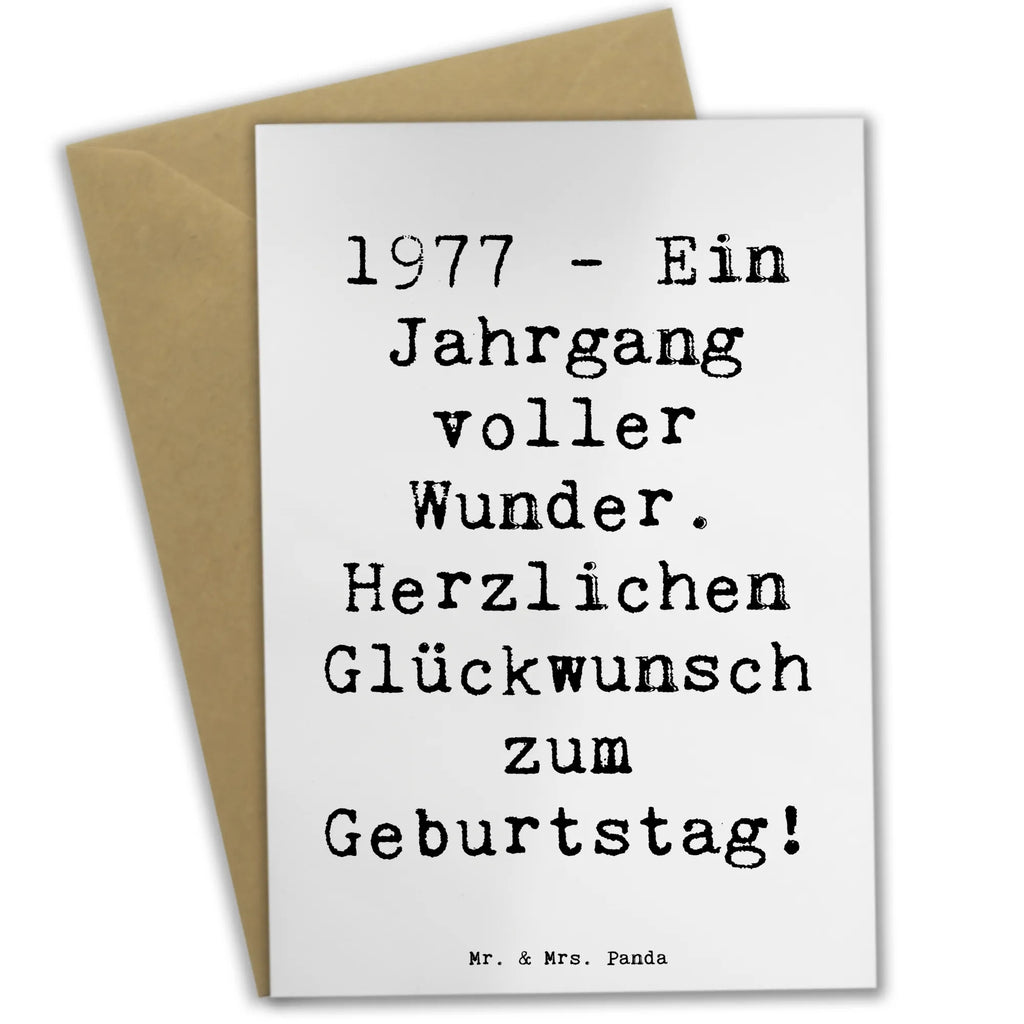 Grußkarte Spruch 1977 Geburtstag Wunder Grußkarte, Klappkarte, Einladungskarte, Glückwunschkarte, Hochzeitskarte, Geburtstagskarte, Karte, Ansichtskarten, Geburtstag, Geburtstagsgeschenk, Geschenk