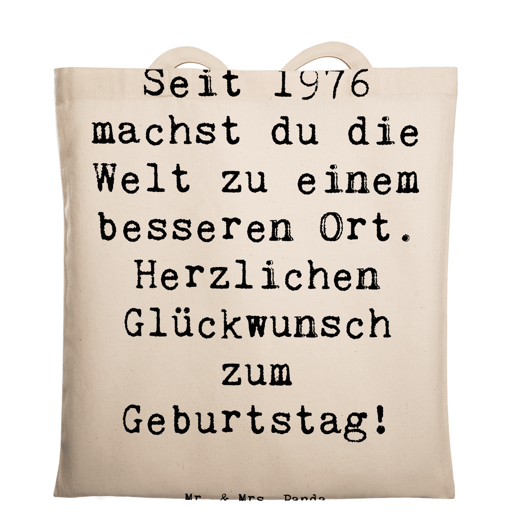 Tragetasche Spruch 1976 Geburtstag Beuteltasche, Beutel, Einkaufstasche, Jutebeutel, Stoffbeutel, Tasche, Shopper, Umhängetasche, Strandtasche, Schultertasche, Stofftasche, Tragetasche, Badetasche, Jutetasche, Einkaufstüte, Laptoptasche, Geburtstag, Geburtstagsgeschenk, Geschenk