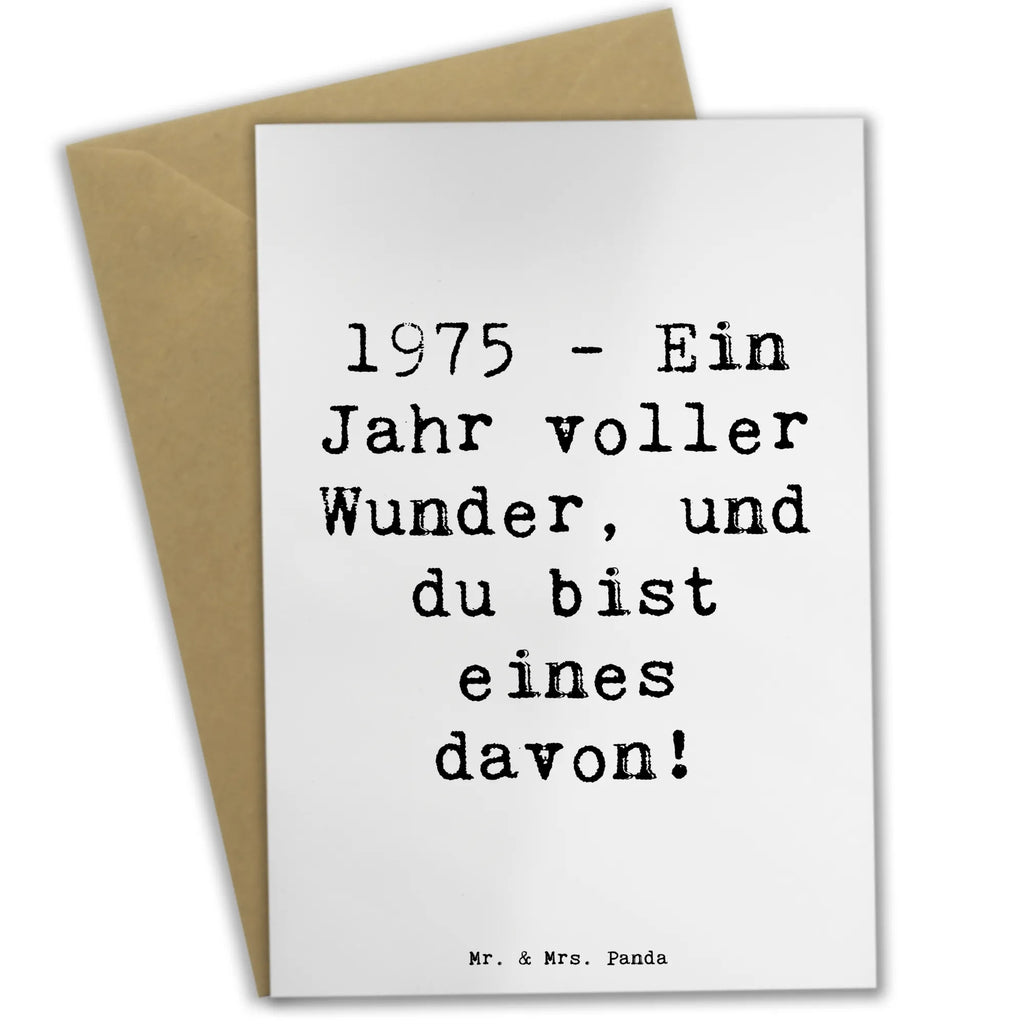 Grußkarte Spruch 1975 Geburtstag Wunder Grußkarte, Klappkarte, Einladungskarte, Glückwunschkarte, Hochzeitskarte, Geburtstagskarte, Karte, Ansichtskarten, Geburtstag, Geburtstagsgeschenk, Geschenk