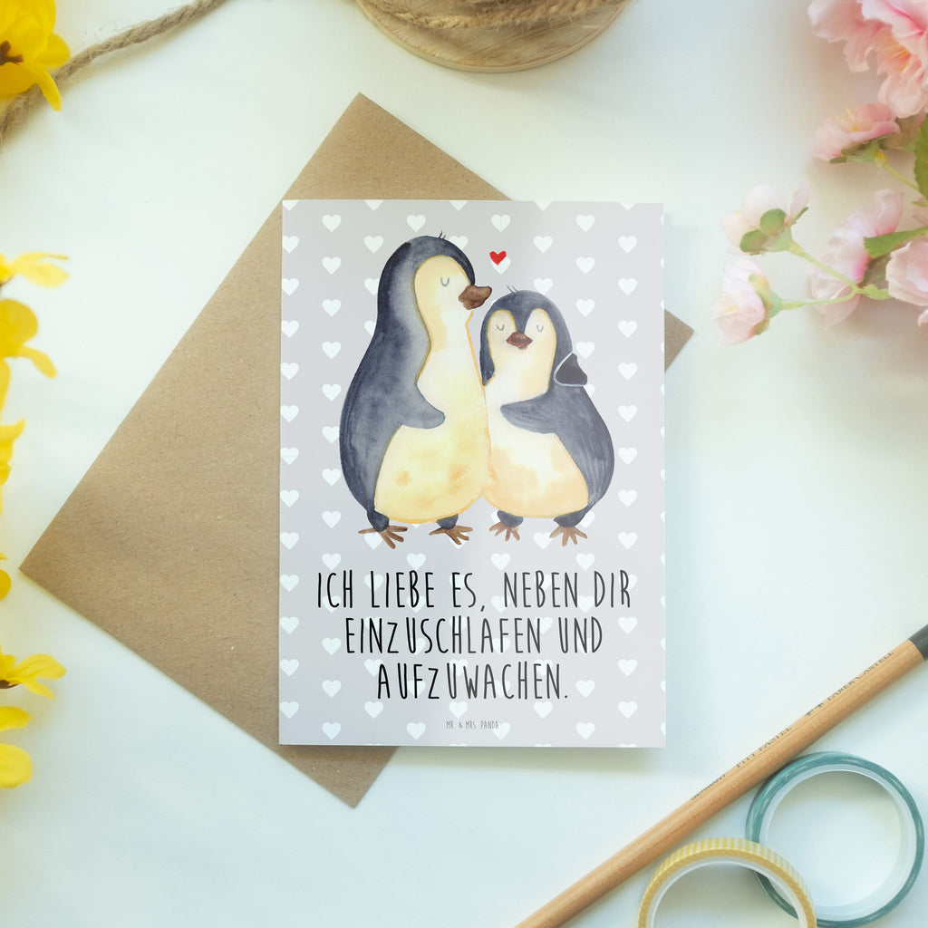 Grußkarte Pinguine Einschlafen Grußkarte, Klappkarte, Einladungskarte, Glückwunschkarte, Hochzeitskarte, Geburtstagskarte, Karte, Ansichtskarten, Liebe, Partner, Freund, Freundin, Ehemann, Ehefrau, Heiraten, Verlobung, Heiratsantrag, Liebesgeschenk, Jahrestag, Hocheitstag, Valentinstag, Geschenk für Frauen, Hochzeitstag, Mitbringsel, Geschenk für Freundin, Geschenk für Partner, Liebesbeweis, für Männer, für Ehemann