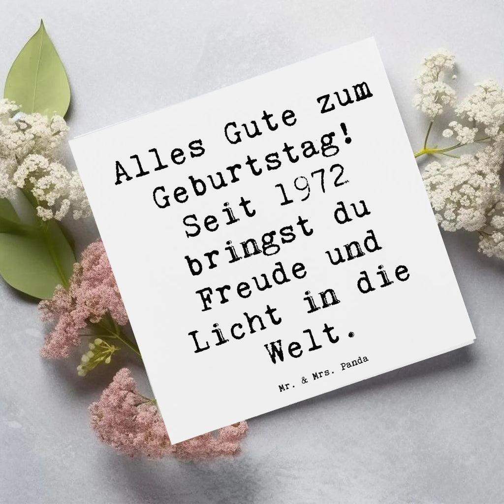 Deluxe Karte Spruch 1972 Geburtstag Freude Karte, Grußkarte, Klappkarte, Einladungskarte, Glückwunschkarte, Hochzeitskarte, Geburtstagskarte, Hochwertige Grußkarte, Hochwertige Klappkarte, Geburtstag, Geburtstagsgeschenk, Geschenk