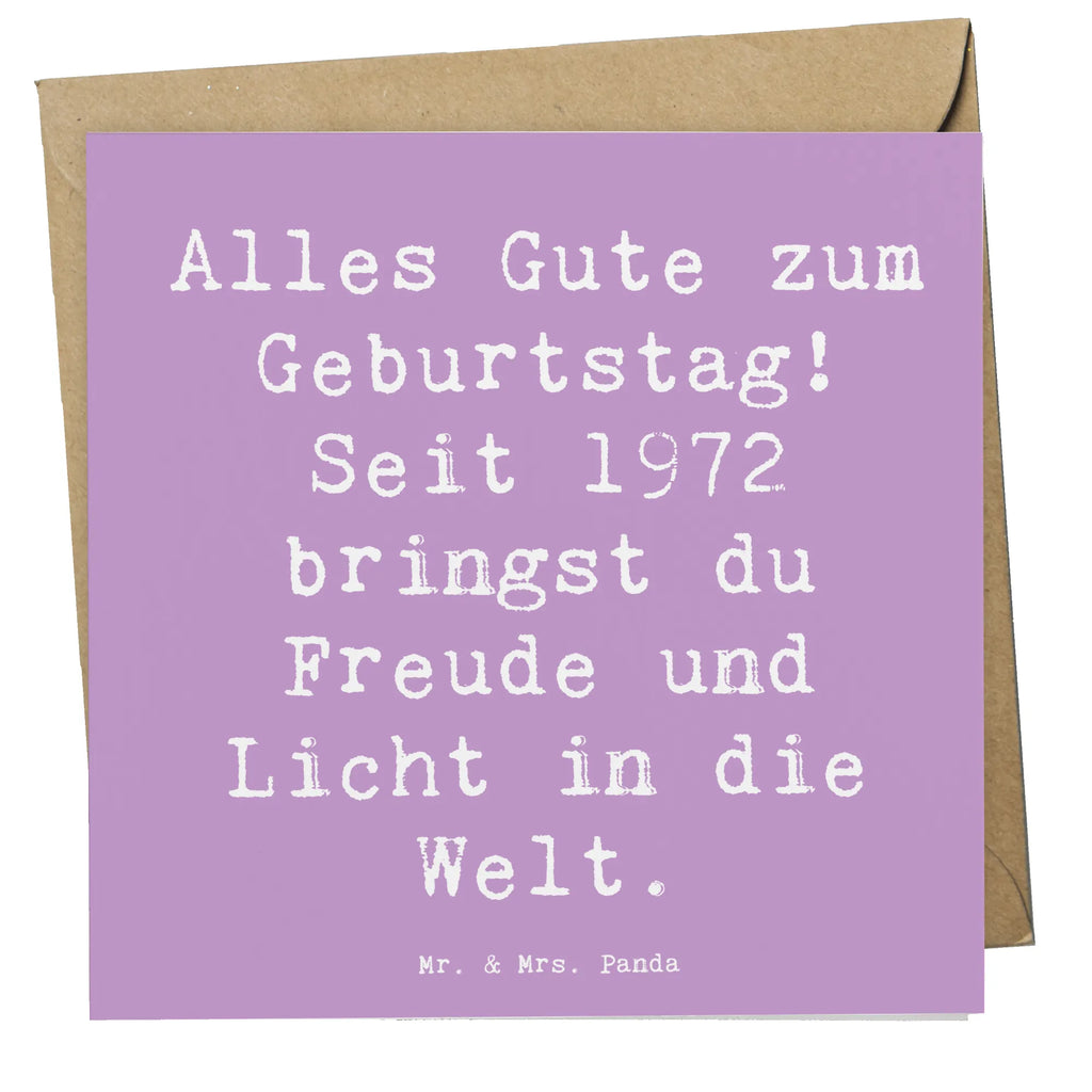 Deluxe Karte Spruch 1972 Geburtstag Freude Karte, Grußkarte, Klappkarte, Einladungskarte, Glückwunschkarte, Hochzeitskarte, Geburtstagskarte, Hochwertige Grußkarte, Hochwertige Klappkarte, Geburtstag, Geburtstagsgeschenk, Geschenk