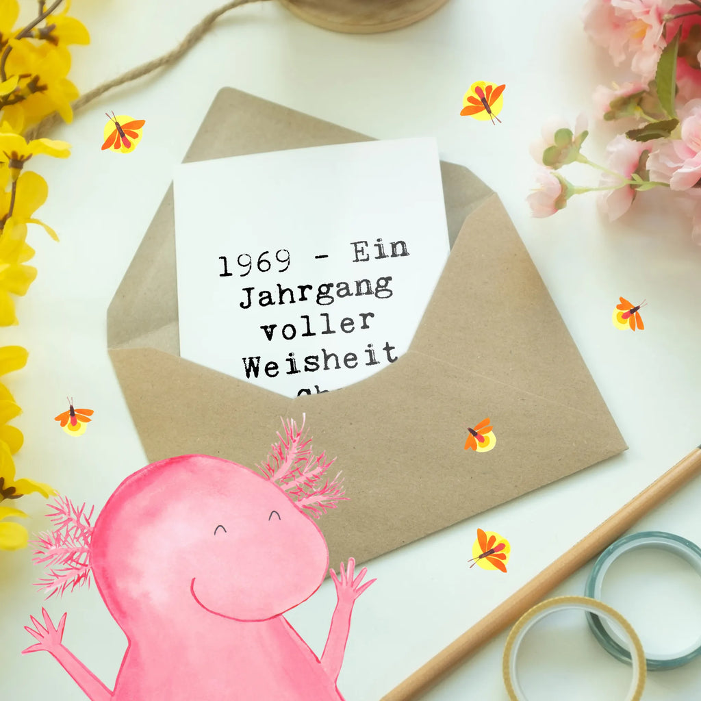 Grußkarte Spruch 1969 Geburtstag Grußkarte, Klappkarte, Einladungskarte, Glückwunschkarte, Hochzeitskarte, Geburtstagskarte, Karte, Ansichtskarten, Geburtstag, Geburtstagsgeschenk, Geschenk