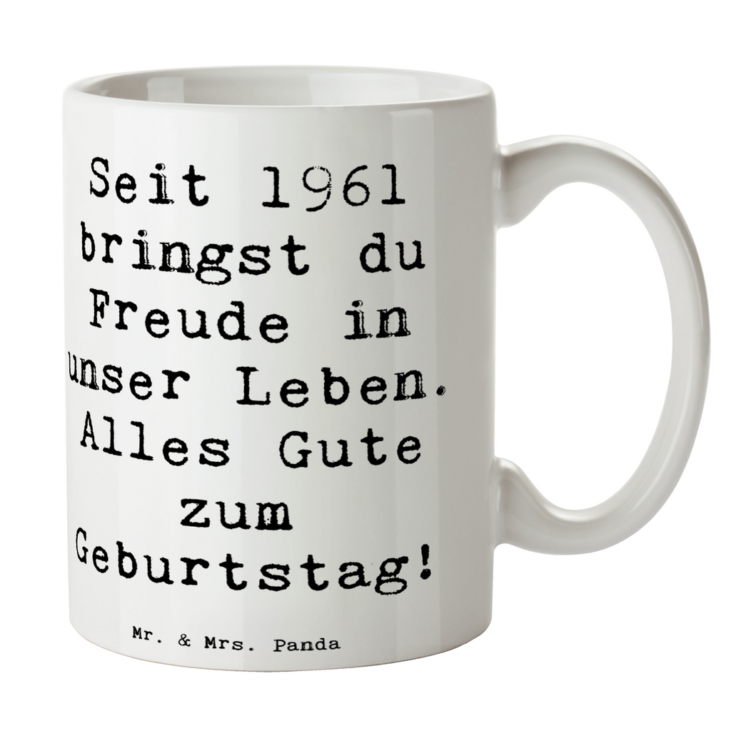 Tasse Spruch 1961 Geburtstag Tasse, Kaffeetasse, Teetasse, Becher, Kaffeebecher, Teebecher, Keramiktasse, Porzellantasse, Büro Tasse, Geschenk Tasse, Tasse Sprüche, Tasse Motive, Kaffeetassen, Tasse bedrucken, Designer Tasse, Cappuccino Tassen, Schöne Teetassen, Geburtstag, Geburtstagsgeschenk, Geschenk