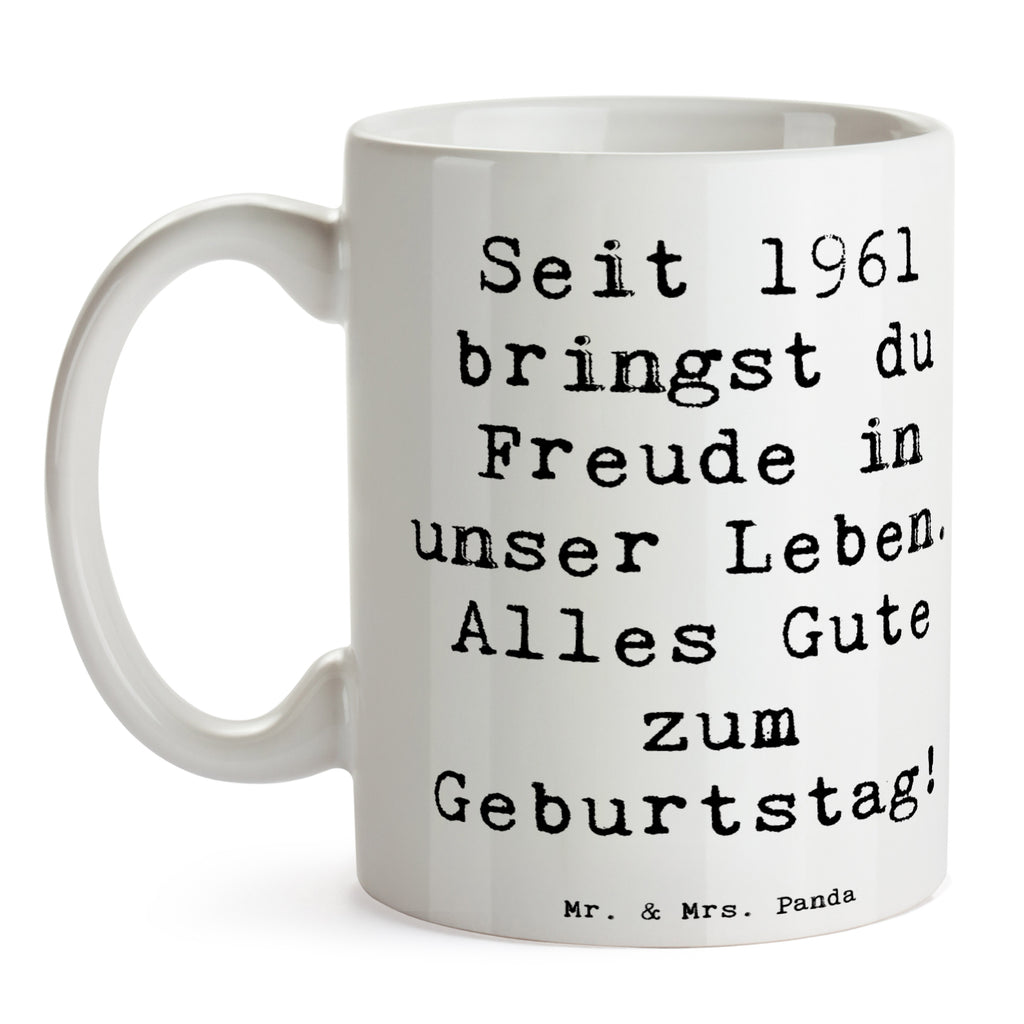 Tasse Spruch 1961 Geburtstag Tasse, Kaffeetasse, Teetasse, Becher, Kaffeebecher, Teebecher, Keramiktasse, Porzellantasse, Büro Tasse, Geschenk Tasse, Tasse Sprüche, Tasse Motive, Kaffeetassen, Tasse bedrucken, Designer Tasse, Cappuccino Tassen, Schöne Teetassen, Geburtstag, Geburtstagsgeschenk, Geschenk