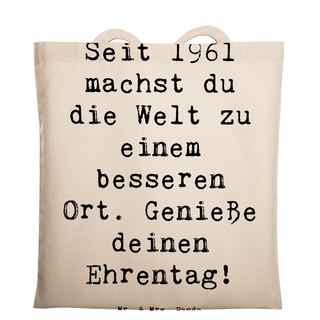 Tragetasche Spruch 1961 Geburtstag Freuden Beuteltasche, Beutel, Einkaufstasche, Jutebeutel, Stoffbeutel, Tasche, Shopper, Umhängetasche, Strandtasche, Schultertasche, Stofftasche, Tragetasche, Badetasche, Jutetasche, Einkaufstüte, Laptoptasche, Geburtstag, Geburtstagsgeschenk, Geschenk