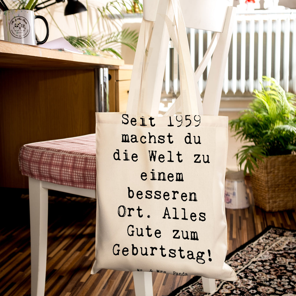 Tragetasche Spruch 1959 Geburtstag Beuteltasche, Beutel, Einkaufstasche, Jutebeutel, Stoffbeutel, Tasche, Shopper, Umhängetasche, Strandtasche, Schultertasche, Stofftasche, Tragetasche, Badetasche, Jutetasche, Einkaufstüte, Laptoptasche, Geburtstag, Geburtstagsgeschenk, Geschenk