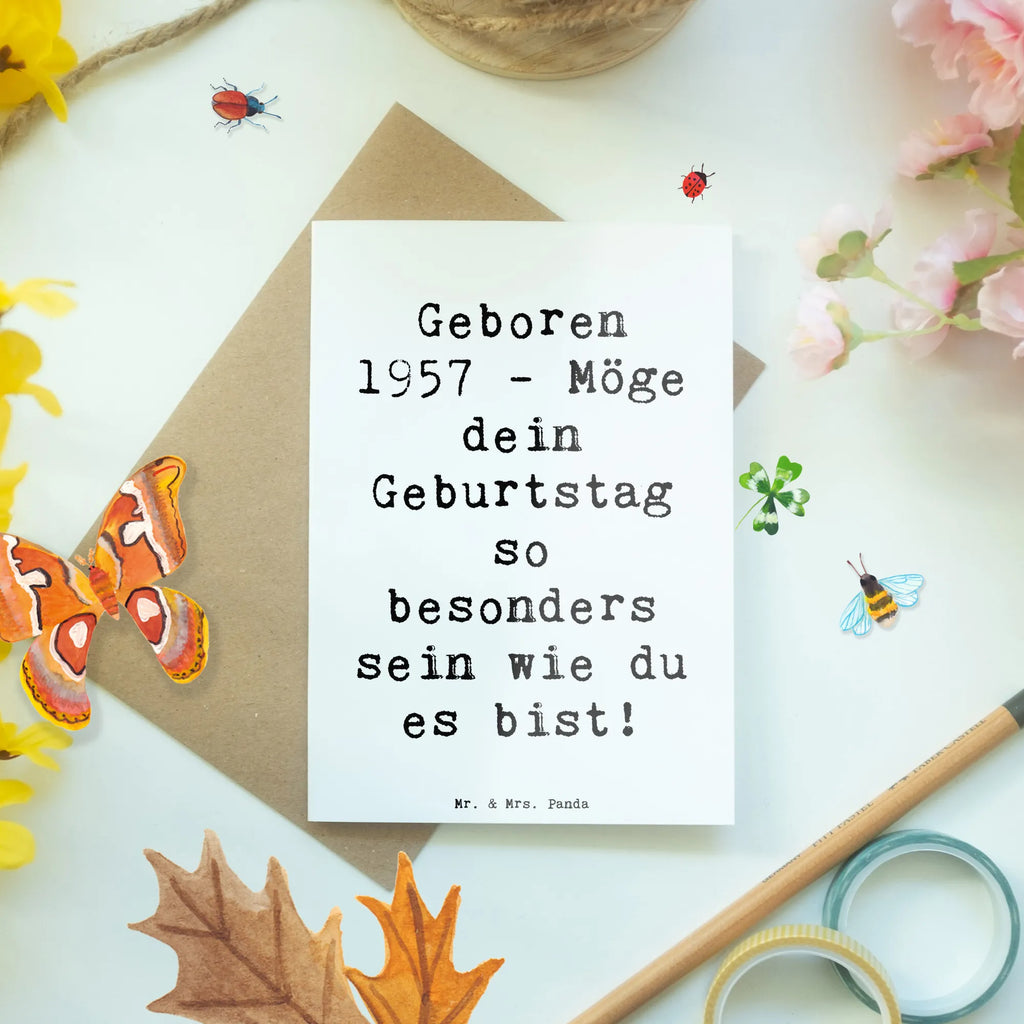 Grußkarte Spruch 1957 Geburtstag Grußkarte, Klappkarte, Einladungskarte, Glückwunschkarte, Hochzeitskarte, Geburtstagskarte, Karte, Ansichtskarten, Geburtstag, Geburtstagsgeschenk, Geschenk