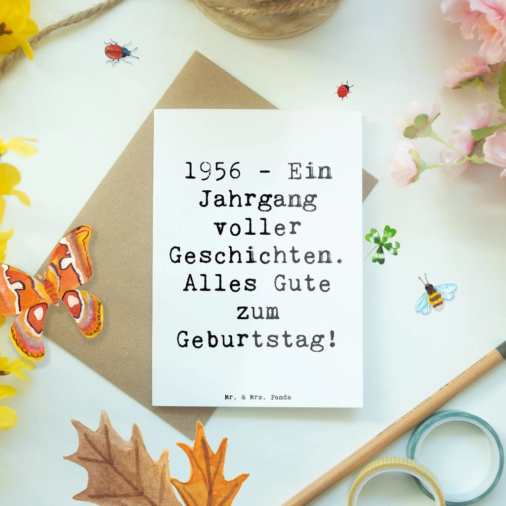 Grußkarte Spruch 1956 Geburtstag Grußkarte, Klappkarte, Einladungskarte, Glückwunschkarte, Hochzeitskarte, Geburtstagskarte, Karte, Ansichtskarten, Geburtstag, Geburtstagsgeschenk, Geschenk