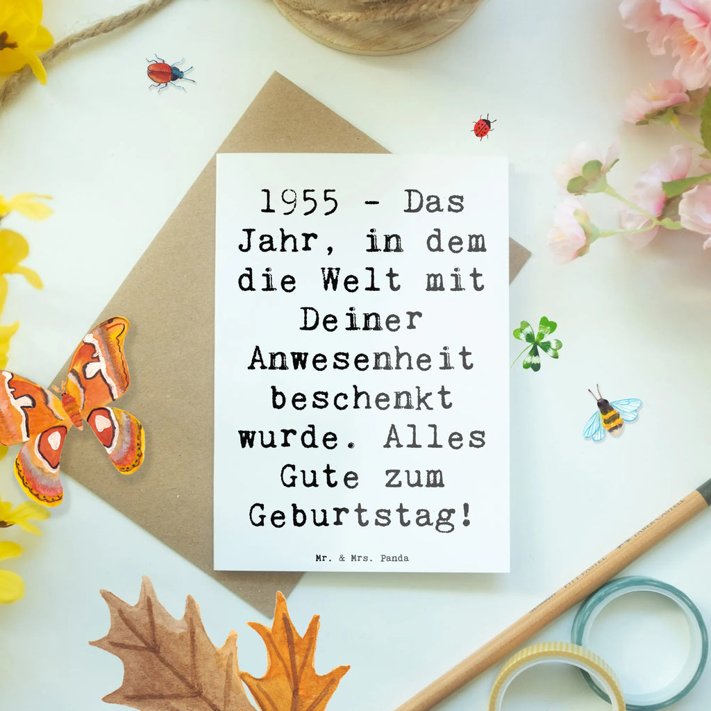 Grußkarte Spruch 1955 Geburtstag Grußkarte, Klappkarte, Einladungskarte, Glückwunschkarte, Hochzeitskarte, Geburtstagskarte, Karte, Ansichtskarten, Geburtstag, Geburtstagsgeschenk, Geschenk