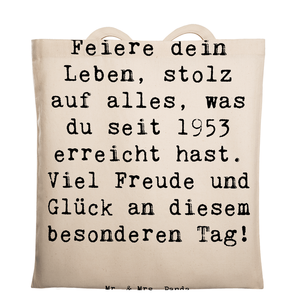 Tragetasche Spruch 1953 Geburtstag Beuteltasche, Beutel, Einkaufstasche, Jutebeutel, Stoffbeutel, Tasche, Shopper, Umhängetasche, Strandtasche, Schultertasche, Stofftasche, Tragetasche, Badetasche, Jutetasche, Einkaufstüte, Laptoptasche, Geburtstag, Geburtstagsgeschenk, Geschenk