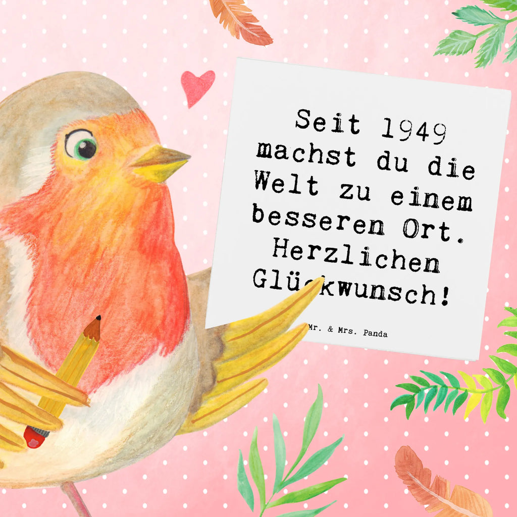 Deluxe Karte Spruch 1949 Geburtstag Karte, Grußkarte, Klappkarte, Einladungskarte, Glückwunschkarte, Hochzeitskarte, Geburtstagskarte, Hochwertige Grußkarte, Hochwertige Klappkarte, Geburtstag, Geburtstagsgeschenk, Geschenk