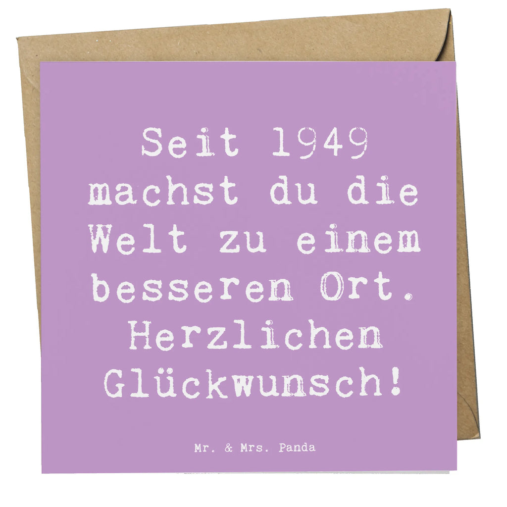 Deluxe Karte Spruch 1949 Geburtstag Karte, Grußkarte, Klappkarte, Einladungskarte, Glückwunschkarte, Hochzeitskarte, Geburtstagskarte, Hochwertige Grußkarte, Hochwertige Klappkarte, Geburtstag, Geburtstagsgeschenk, Geschenk