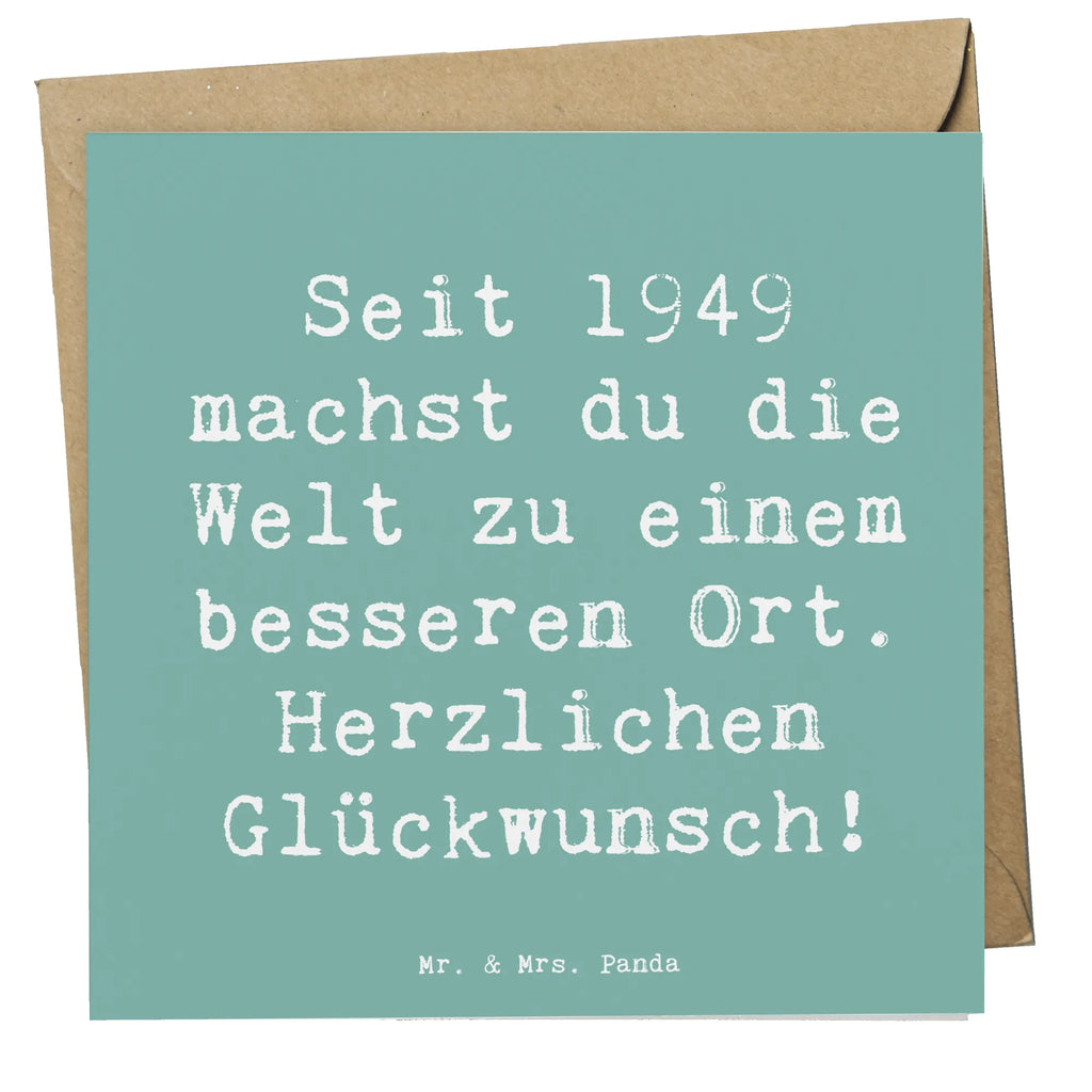 Deluxe Karte Spruch 1949 Geburtstag Karte, Grußkarte, Klappkarte, Einladungskarte, Glückwunschkarte, Hochzeitskarte, Geburtstagskarte, Hochwertige Grußkarte, Hochwertige Klappkarte, Geburtstag, Geburtstagsgeschenk, Geschenk