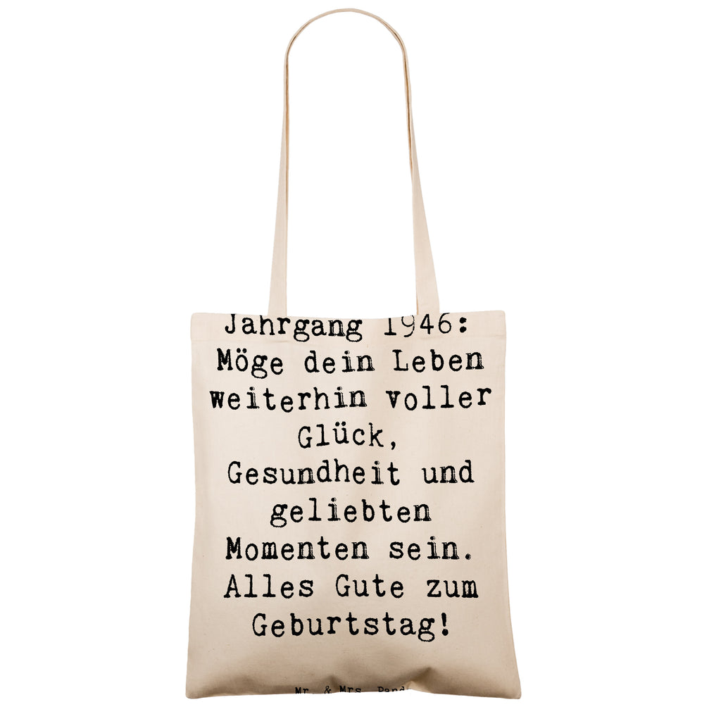 Tragetasche Spruch 1946 Geburtstag Beuteltasche, Beutel, Einkaufstasche, Jutebeutel, Stoffbeutel, Tasche, Shopper, Umhängetasche, Strandtasche, Schultertasche, Stofftasche, Tragetasche, Badetasche, Jutetasche, Einkaufstüte, Laptoptasche, Geburtstag, Geburtstagsgeschenk, Geschenk