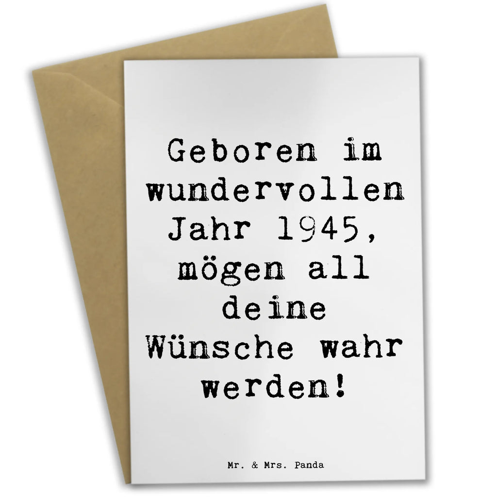 Grußkarte Spruch 1945 Geburtstag Grußkarte, Klappkarte, Einladungskarte, Glückwunschkarte, Hochzeitskarte, Geburtstagskarte, Karte, Ansichtskarten, Geburtstag, Geburtstagsgeschenk, Geschenk