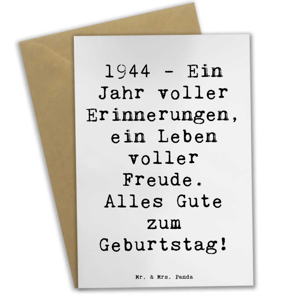 Grußkarte Spruch 1944 Geburtstag Grußkarte, Klappkarte, Einladungskarte, Glückwunschkarte, Hochzeitskarte, Geburtstagskarte, Karte, Ansichtskarten, Geburtstag, Geburtstagsgeschenk, Geschenk