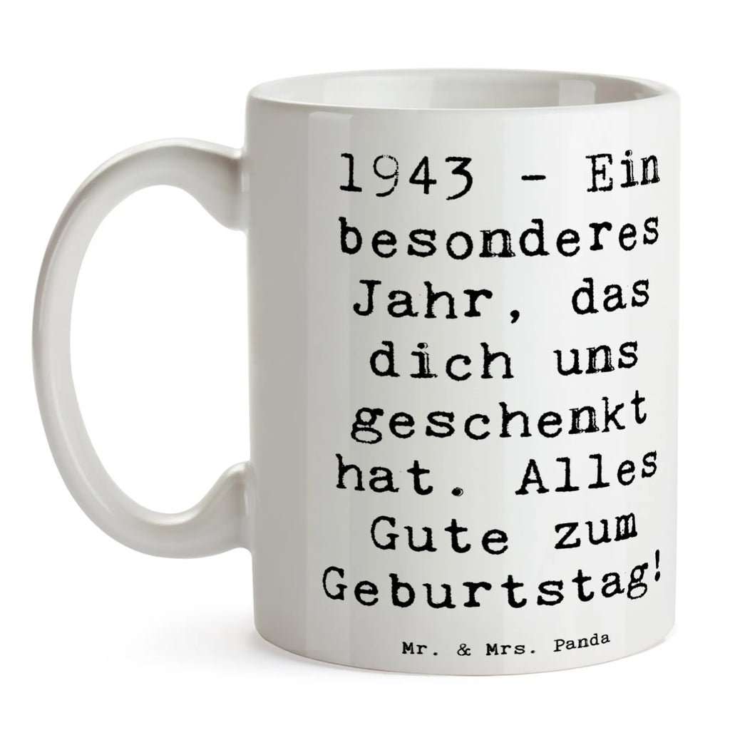 Tasse Spruch 1943 Geburtstag Tasse, Kaffeetasse, Teetasse, Becher, Kaffeebecher, Teebecher, Keramiktasse, Porzellantasse, Büro Tasse, Geschenk Tasse, Tasse Sprüche, Tasse Motive, Kaffeetassen, Tasse bedrucken, Designer Tasse, Cappuccino Tassen, Schöne Teetassen, Geburtstag, Geburtstagsgeschenk, Geschenk