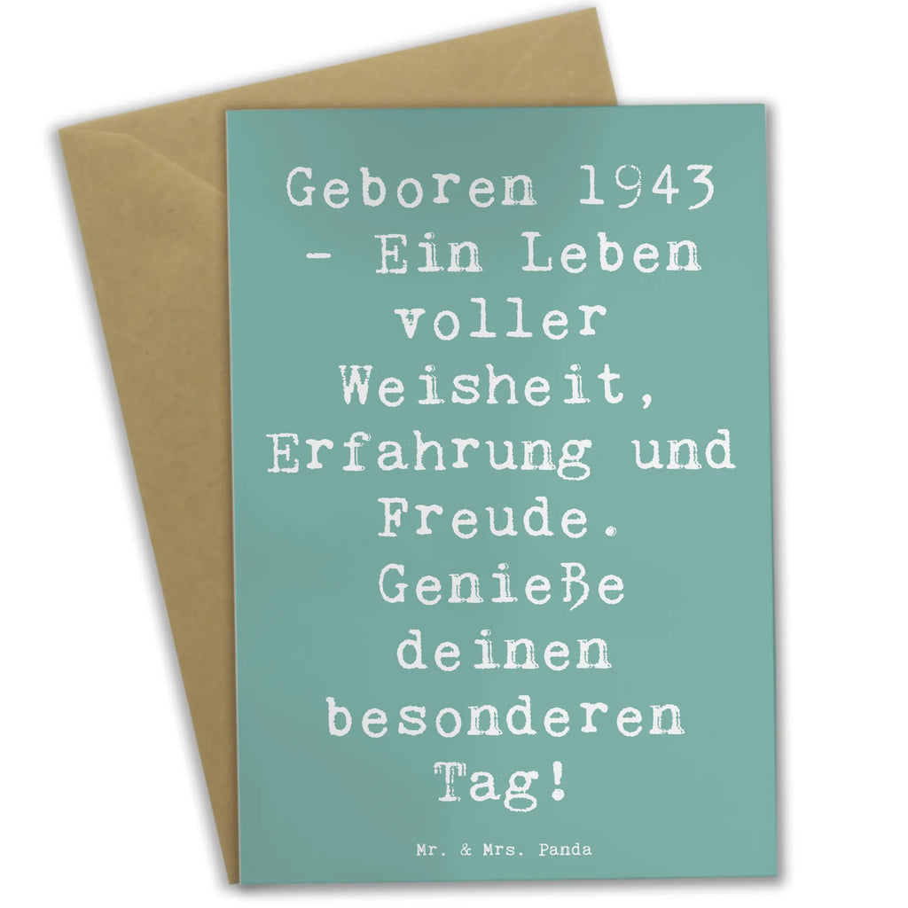 Grußkarte Spruch 1943 Geburtstag Grußkarte, Klappkarte, Einladungskarte, Glückwunschkarte, Hochzeitskarte, Geburtstagskarte, Karte, Ansichtskarten, Geburtstag, Geburtstagsgeschenk, Geschenk