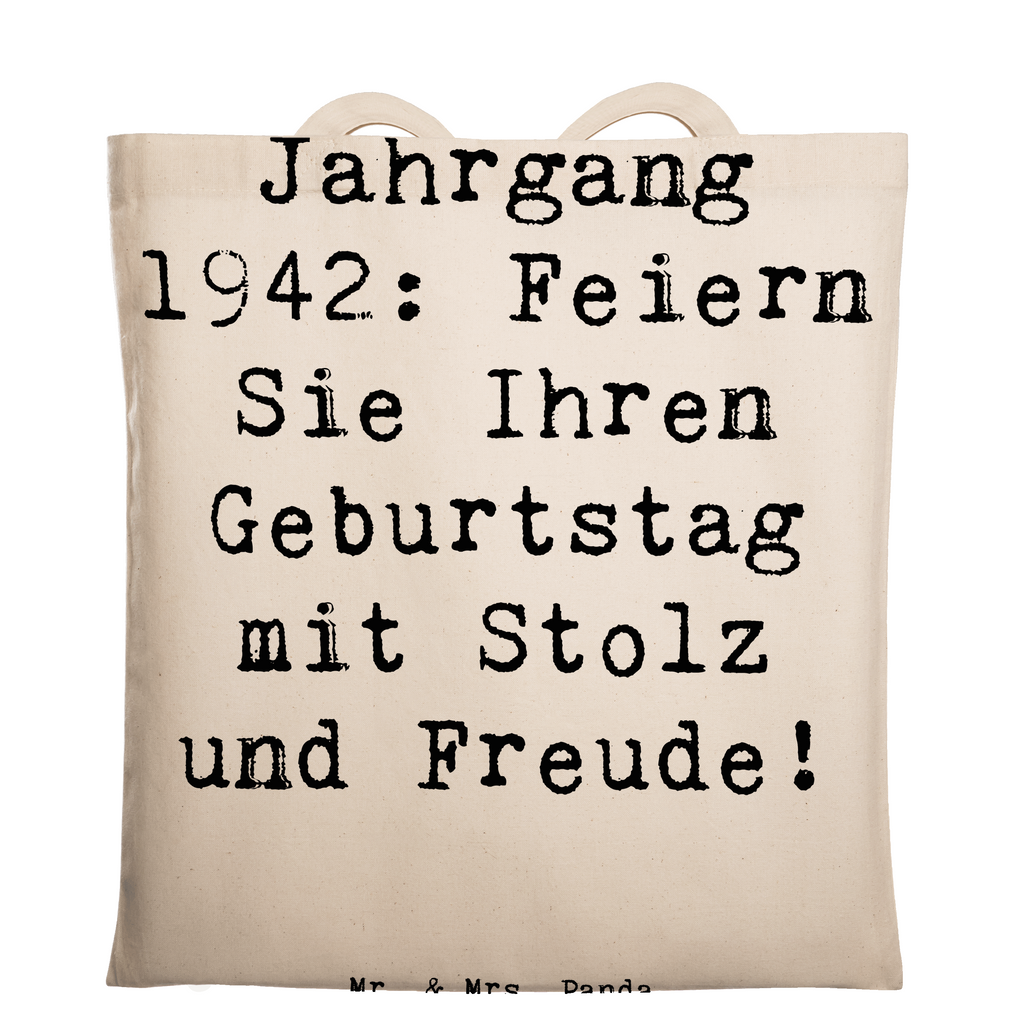 Tragetasche Spruch 1942 Geburtstag Beuteltasche, Beutel, Einkaufstasche, Jutebeutel, Stoffbeutel, Tasche, Shopper, Umhängetasche, Strandtasche, Schultertasche, Stofftasche, Tragetasche, Badetasche, Jutetasche, Einkaufstüte, Laptoptasche, Geburtstag, Geburtstagsgeschenk, Geschenk