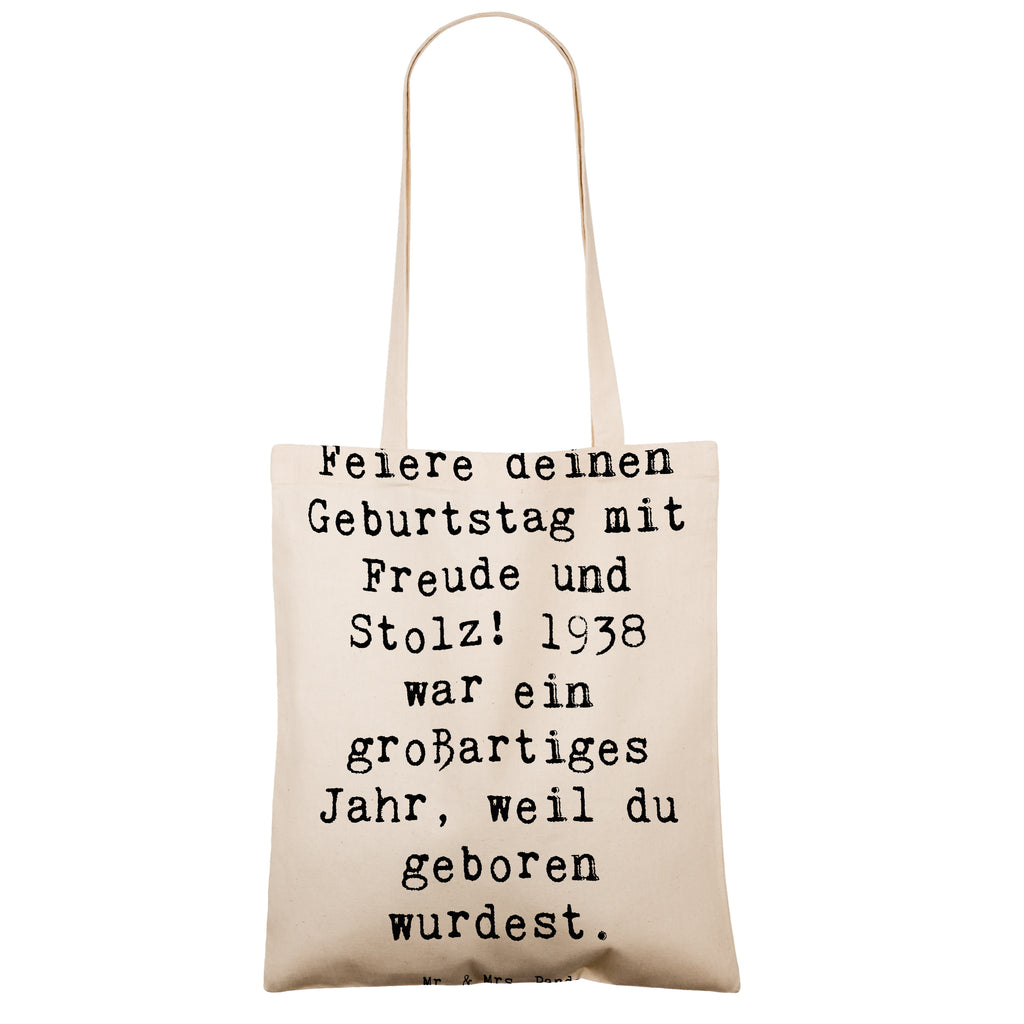 Tragetasche Spruch 1938 Geburtstag Beuteltasche, Beutel, Einkaufstasche, Jutebeutel, Stoffbeutel, Tasche, Shopper, Umhängetasche, Strandtasche, Schultertasche, Stofftasche, Tragetasche, Badetasche, Jutetasche, Einkaufstüte, Laptoptasche, Geburtstag, Geburtstagsgeschenk, Geschenk