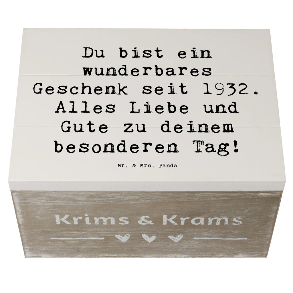 Holzkiste Spruch 1932 Geburtstag Geschenk Holzkiste, Kiste, Schatzkiste, Truhe, Schatulle, XXL, Erinnerungsbox, Erinnerungskiste, Dekokiste, Aufbewahrungsbox, Geschenkbox, Geschenkdose, Geburtstag, Geburtstagsgeschenk, Geschenk