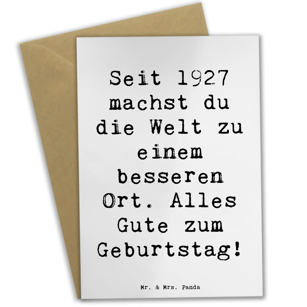 Grußkarte Spruch 1927 Geburtstag Grußkarte, Klappkarte, Einladungskarte, Glückwunschkarte, Hochzeitskarte, Geburtstagskarte, Karte, Ansichtskarten, Geburtstag, Geburtstagsgeschenk, Geschenk