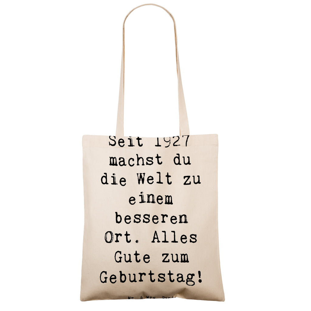 Tragetasche Spruch 1927 Geburtstag Beuteltasche, Beutel, Einkaufstasche, Jutebeutel, Stoffbeutel, Tasche, Shopper, Umhängetasche, Strandtasche, Schultertasche, Stofftasche, Tragetasche, Badetasche, Jutetasche, Einkaufstüte, Laptoptasche, Geburtstag, Geburtstagsgeschenk, Geschenk