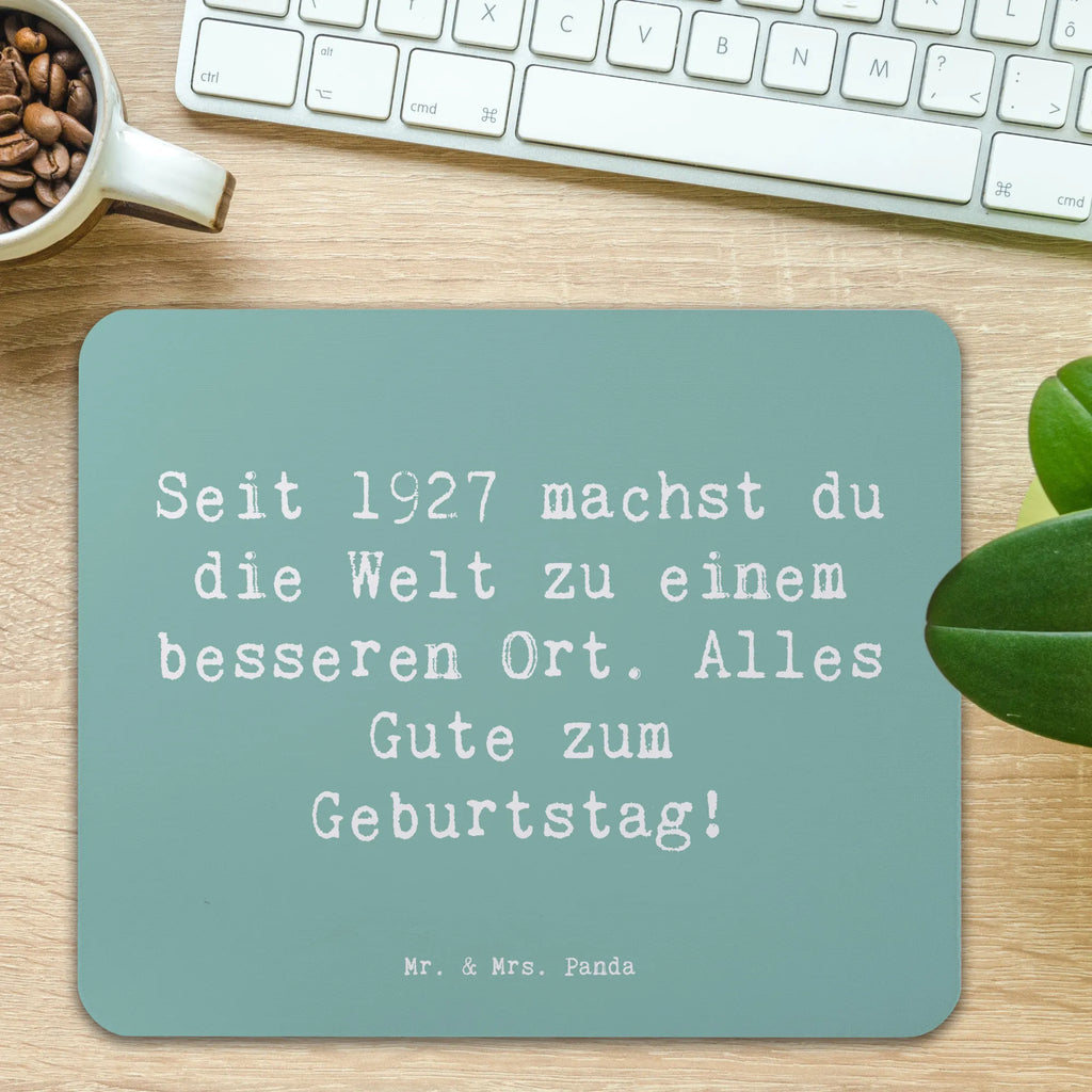 Mauspad Spruch 1927 Geburtstag Mousepad, Computer zubehör, Büroausstattung, PC Zubehör, Arbeitszimmer, Mauspad, Einzigartiges Mauspad, Designer Mauspad, Mausunterlage, Mauspad Büro, Geburtstag, Geburtstagsgeschenk, Geschenk