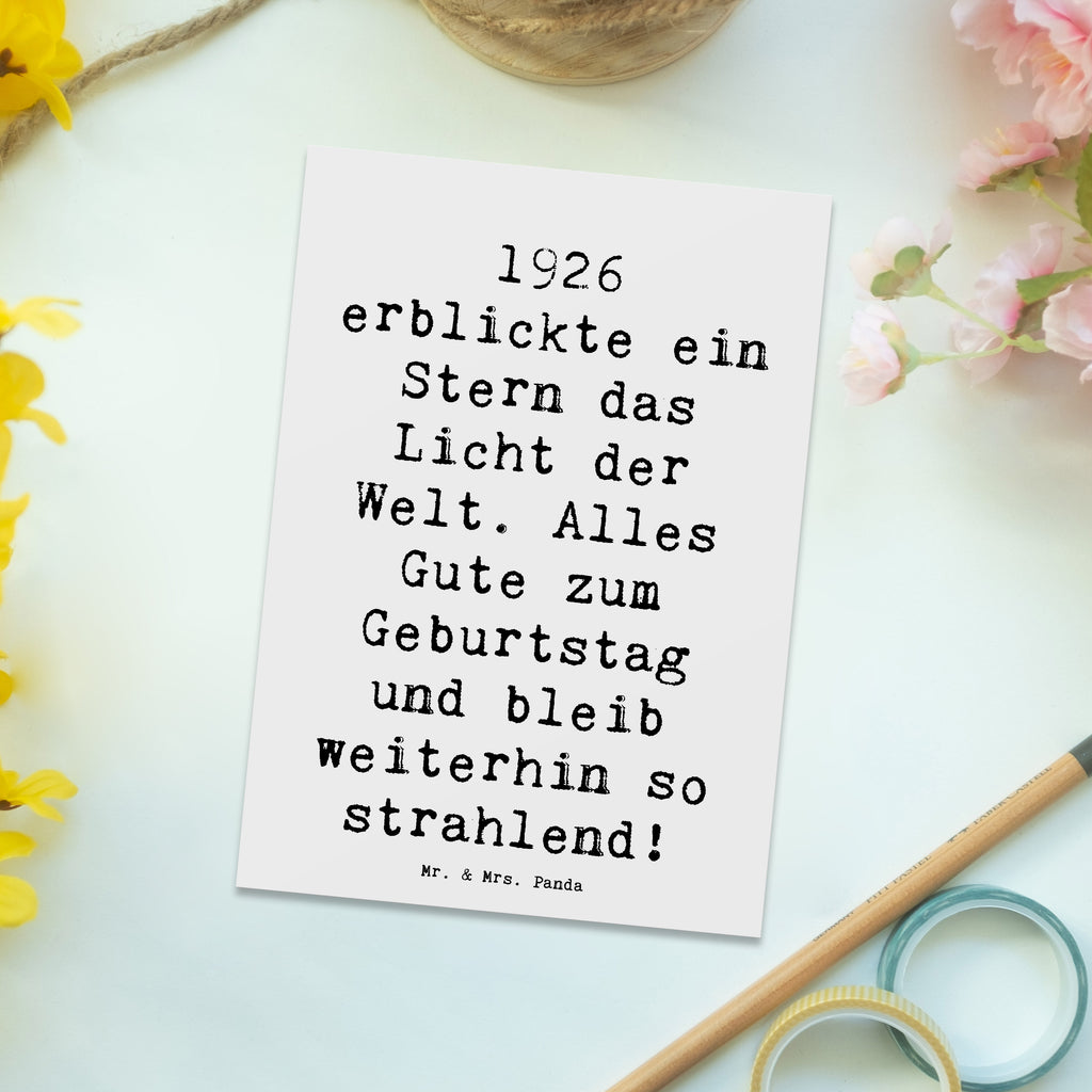 Postkarte Spruch 1926 Geburtstag Stern Postkarte, Karte, Geschenkkarte, Grußkarte, Einladung, Ansichtskarte, Geburtstagskarte, Einladungskarte, Dankeskarte, Ansichtskarten, Einladung Geburtstag, Einladungskarten Geburtstag, Geburtstag, Geburtstagsgeschenk, Geschenk