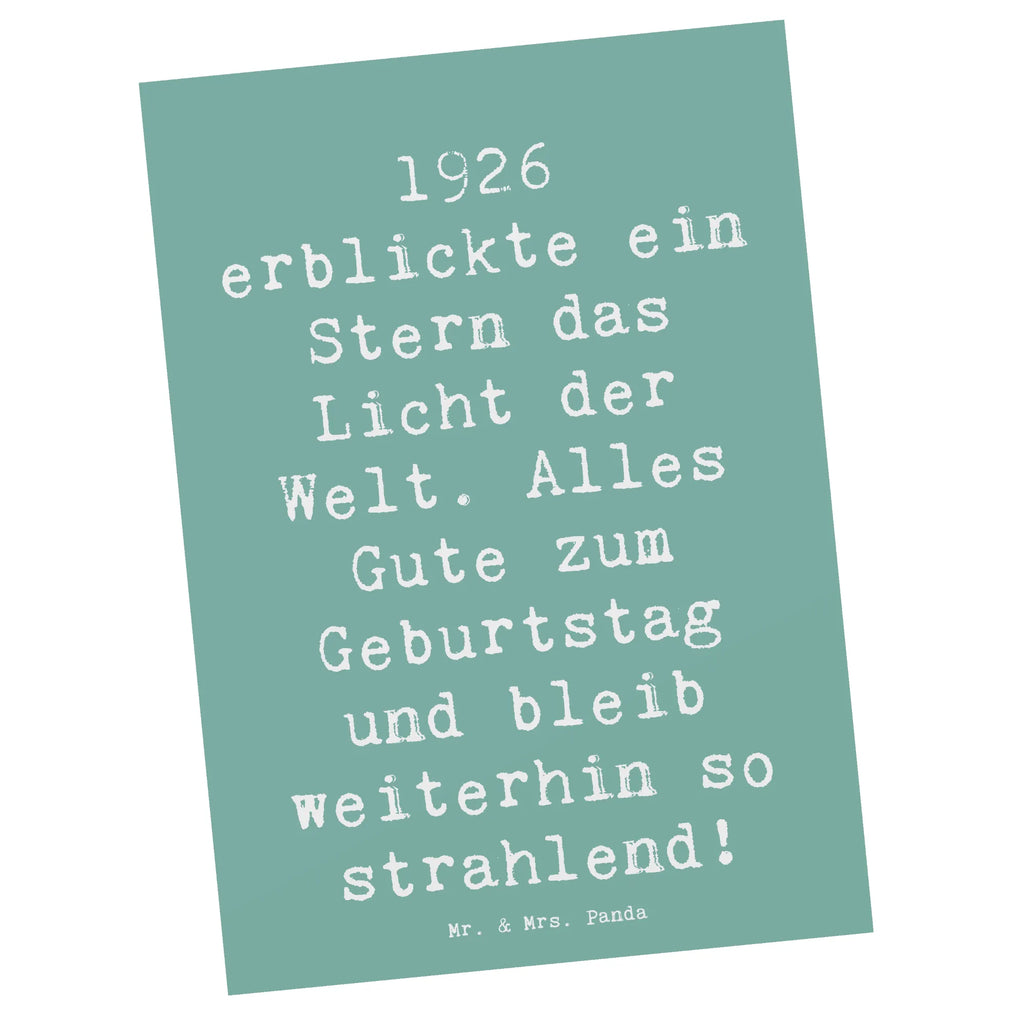 Postkarte Spruch 1926 Geburtstag Stern Postkarte, Karte, Geschenkkarte, Grußkarte, Einladung, Ansichtskarte, Geburtstagskarte, Einladungskarte, Dankeskarte, Ansichtskarten, Einladung Geburtstag, Einladungskarten Geburtstag, Geburtstag, Geburtstagsgeschenk, Geschenk