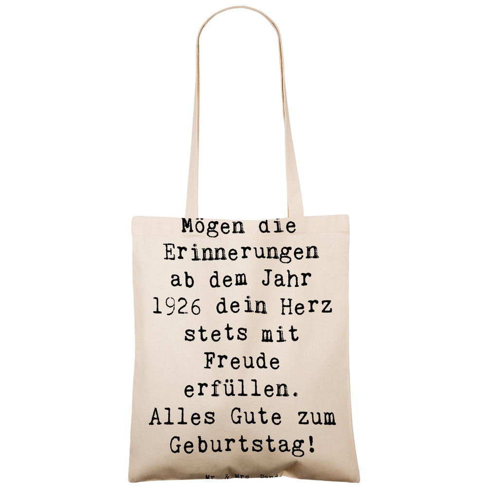 Tragetasche Spruch 1926 Geburtstag Beuteltasche, Beutel, Einkaufstasche, Jutebeutel, Stoffbeutel, Tasche, Shopper, Umhängetasche, Strandtasche, Schultertasche, Stofftasche, Tragetasche, Badetasche, Jutetasche, Einkaufstüte, Laptoptasche, Geburtstag, Geburtstagsgeschenk, Geschenk