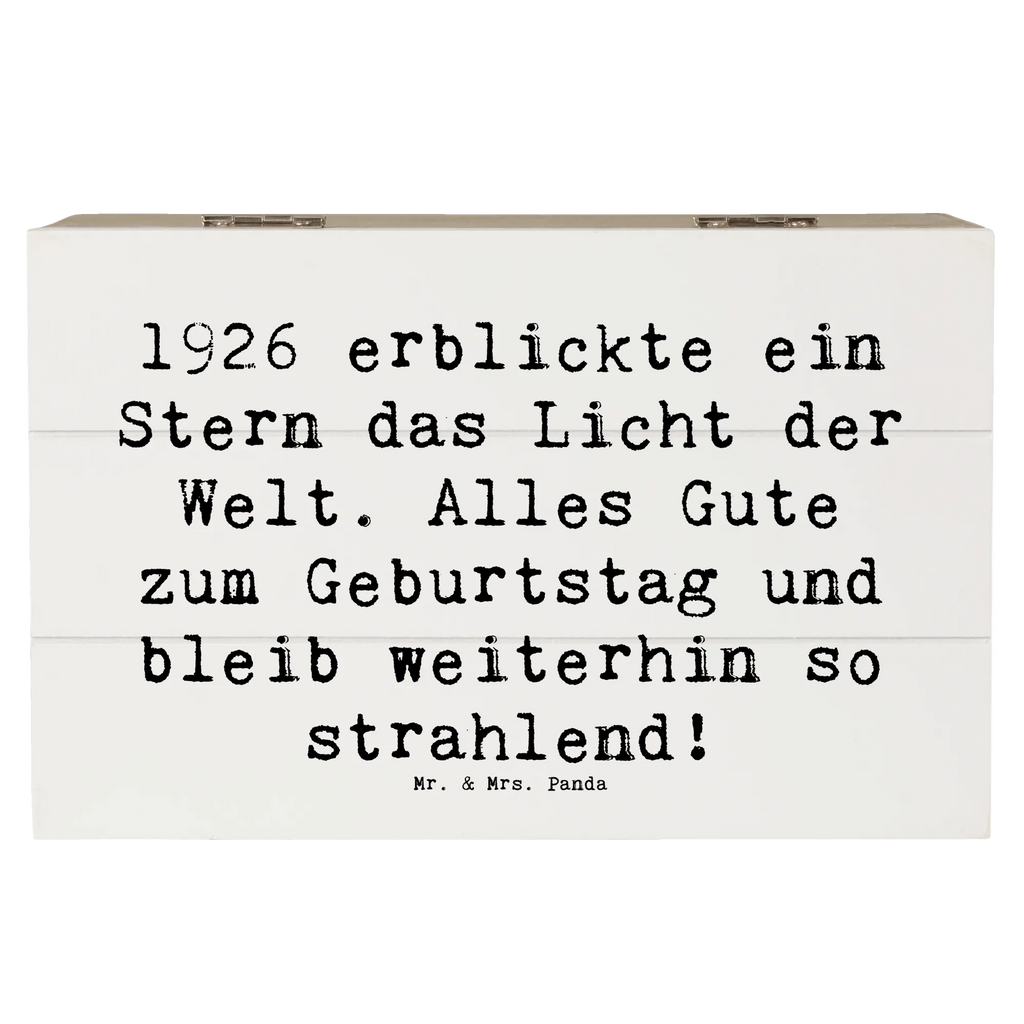 Holzkiste Spruch 1926 Geburtstag Stern Holzkiste, Kiste, Schatzkiste, Truhe, Schatulle, XXL, Erinnerungsbox, Erinnerungskiste, Dekokiste, Aufbewahrungsbox, Geschenkbox, Geschenkdose, Geburtstag, Geburtstagsgeschenk, Geschenk